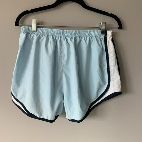 Nike Dri Fit Shorts - Sky Blue with Navy & White Stripes - Running or Athletic! - Picture 4 of 4